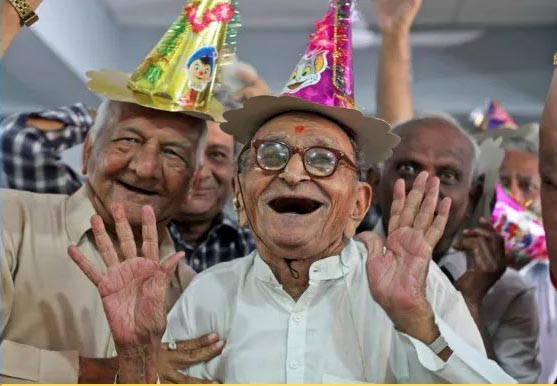 old woman well age foundation